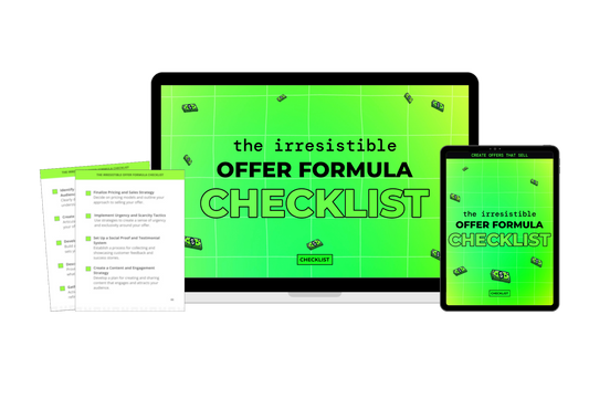 The Irresistible Offer Formula Checklist